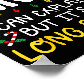 Dear Santa I Can Explain Pajamas Family Matching C ポスター (角)