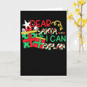 Dear Santa I Can Explain Shirt Christmas Quote  カード (黄色い花)