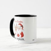 Dear Santa, I can explain why I was naughty Mug マグカップ (正面左)