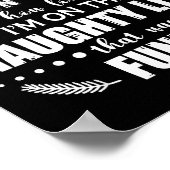 Dear Santa I Don’t Care How Long I’m On The Naught ポスター (角)