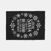 Dear Santa I Tried To Be Good But I Take After Aun フリースブランケット (正面(横))