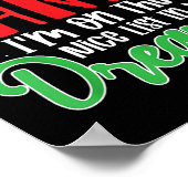 Dear Santa I'm On Nice List In My Dreams! Funny Ch ポスター (角)