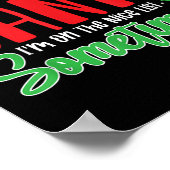 Dear Santa I'm On Nice List Sometimes! Funny Chris ポスター (角)