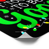 Dear Santa Is It Too Late To Be Good Funny Christm ポスター (角)