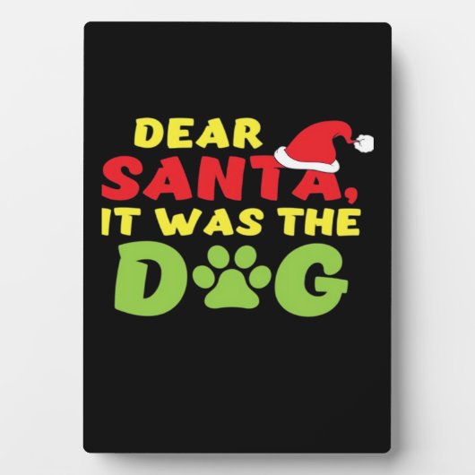 Dear Santa it was the dog paw Classic T-Shirt フォトプラーク (正面)