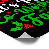 Dear Santa It's My Co-workers Fault Funny Christma ポスター (角)