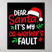 Dear Santa It's My Coworker's Fault  ポスター (正面)