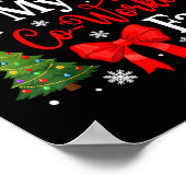 Dear Santa It's My Coworker's Fault Funny Christma ポスター (角)