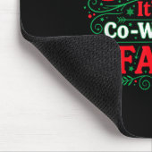 Dear Santa It's My Coworker's Fault Funny Christma マウスパッド (コーナー)