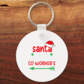 Dear Santa It's My Coworker's Fault I'm The Cowork キーホルダー (正面)