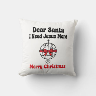 Dear Santa Jesus 枕 - 信仰のプレゼント