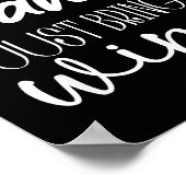 Dear Santa Just Bring Wine Christmas Drinking Fami ポスター (角)