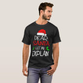 Dear Santa Let Me Explain Christmas Vacation Tシャツ (正面フル)