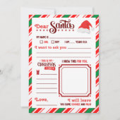 “Dear Santa” Letter  招待状 (正面)