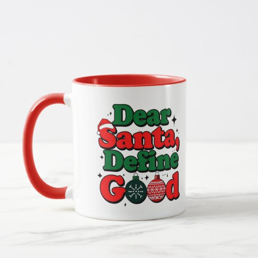 Dear Santa, Make My Wish Come True Mug マグカップ (左)