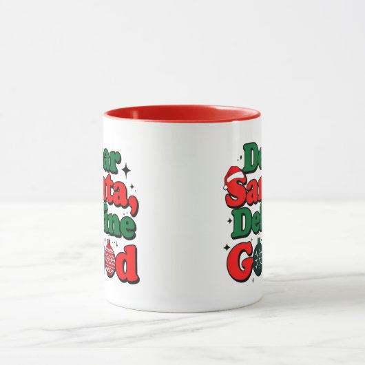 Dear Santa, Make My Wish Come True Mug マグカップ (中央)