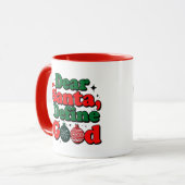 Dear Santa, Make My Wish Come True Mug マグカップ (正面左)