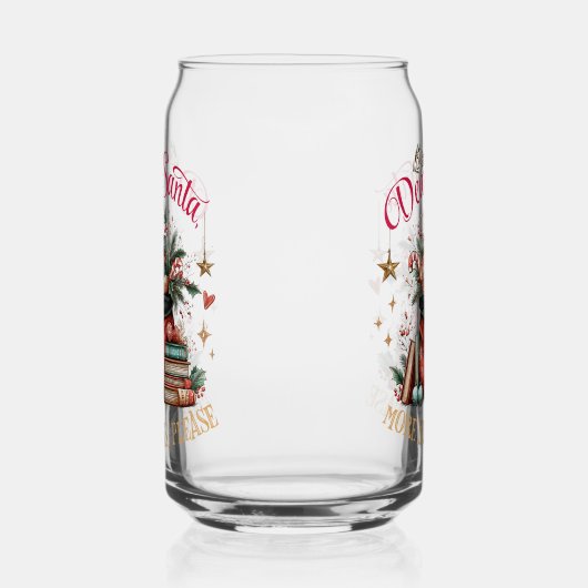 Dear Santa, More Books Please  ガラス缶 (左)