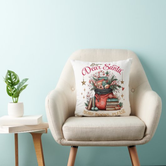 Dear Santa, More Books Please  クッション (椅子)