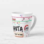 Dear Santa Mug: クリスマスの魔法を分かち合う カフェラテマグ (右アングル)