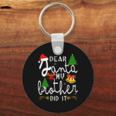 Dear Santa My Brother Did It おかしいクリスマスの少年たち キーホルダー (正面)