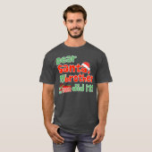 Dear Santa My Brother Did It おもしろクリスマスギフト Tシャツ (正面フル)