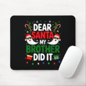 Dear Santa My Brother Did It クリスマス マウスパッド (マウス)