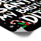Dear Santa My Brother Did It Funny Christmas Boys  ポスター (角)
