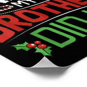 Dear Santa My Brother Did It Funny Merry Christmas ポスター (角)