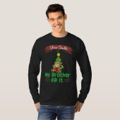 Dear Santa My Brother Did It Siblings Christmas_15 Tシャツ (正面フル)