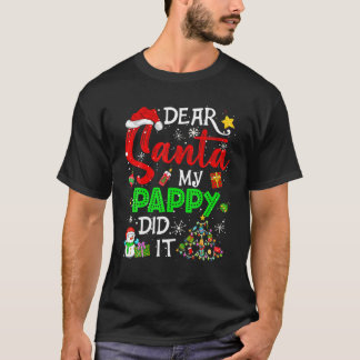 Dear Santa My Pappy Did It Christmas Matching Boy Tシャツ