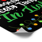 Dear Santa Naughty But Nicely Tangled In Christmas ポスター (角)