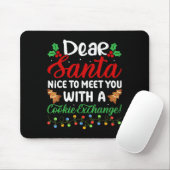 Dear Santa Nice To Meet With You A Cookie Exchange マウスパッド (マウス)