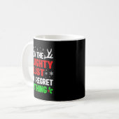 Dear Santa On Naughty List Funny Christmas Mens Wo コーヒーマグカップ (正面左)