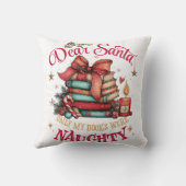 Dear Santa, Only My Books Were Naughty  クッション (裏面)