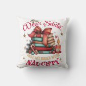 Dear Santa, Only My Books Were Naughty  クッション (正面)