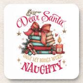 Dear Santa, Only My Books Were Naughty コースター (正面)