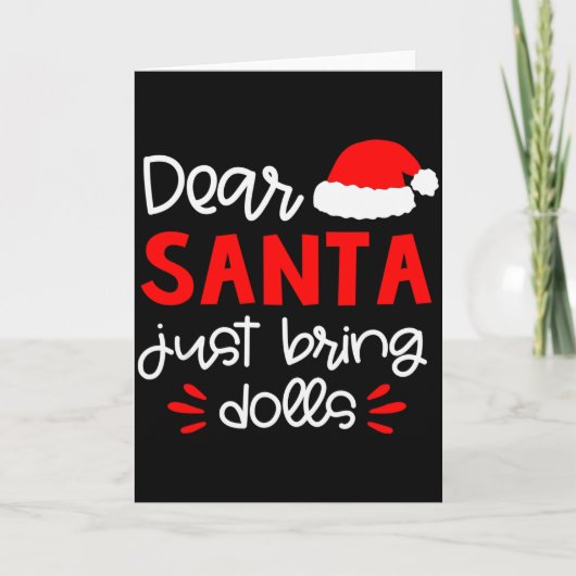 Dear Santa Shirt Funny Matching Family Christmas P カード (正面)