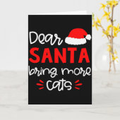Dear Santa Shirt Funny Matching Family Christmas P カード (黄色い花)