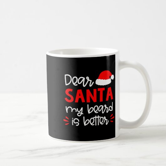 Dear Santa Shirt Funny Matching Family Christmas P コーヒーマグカップ (右)
