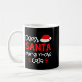 Dear Santa Shirt Funny Matching Family Christmas P コーヒーマグカップ (左)