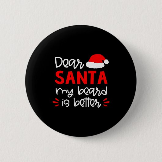 Dear Santa Shirt Funny Matching Family Christmas P 缶バッジ (正面)