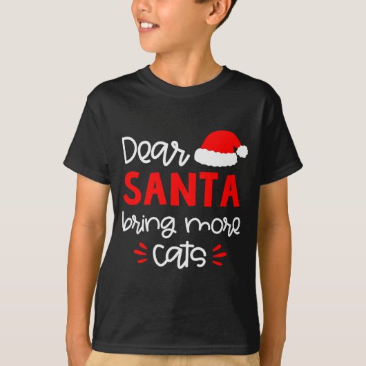 Dear Santa Shirt Funny Matching Family Christmas P Tシャツ (正面)