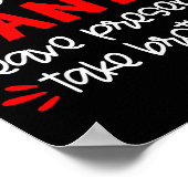 Dear Santa Shirt Siblings Matching Family Christma ポスター (角)