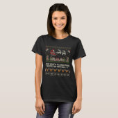 Dear Santa Stop Saying 6-7 Funny Ugly Christmas Sw Tシャツ (正面フル)
