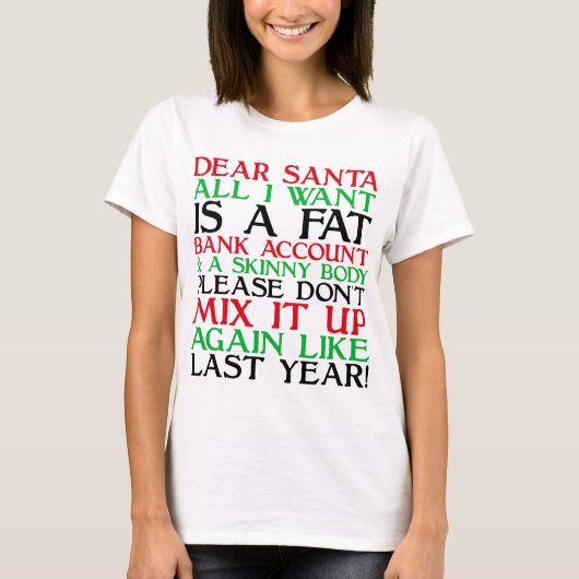 Dear Santa Tシャツ (正面)