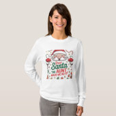 Dear Santa The Aunt Made Me Do It – Funny Matching Tシャツ (正面フル)