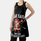Dear Santa They Are The Naughty Ones Christmas エプロン (インサイチュ)