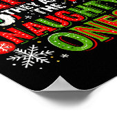 Dear Santa They Are The Naughty Ones Christmas  ポスター (角)