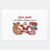 Dear Santa This Year I've been Solid 6 7 Six Seven ラッピングペーパーシート (正面3)